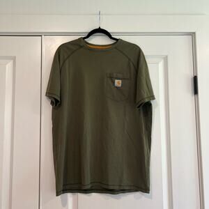 Carhartt Men's Relaxed Fit‎ Force Dark Green T Shirt Size Large